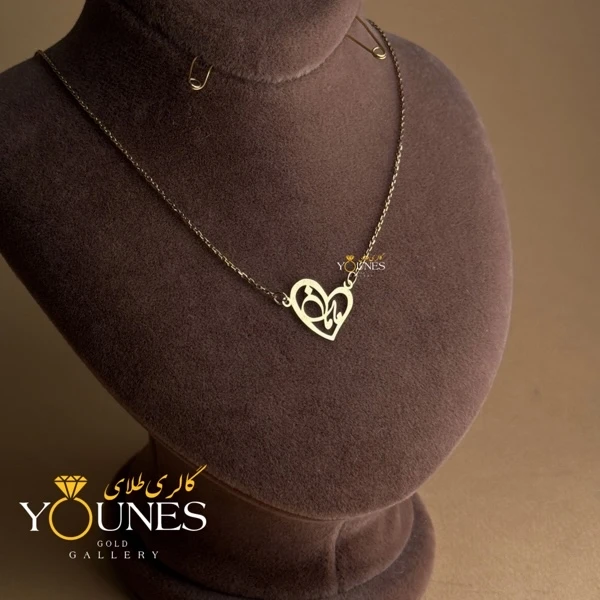 گردنبند مامان قلبی طلا